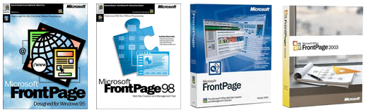 Microsoft FrontPage, a website authoring tool and part of the hugely successful Microsoft Office family of software products for 7 years and discontinued 13 years ago in 2003.
