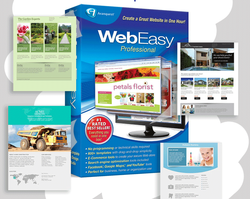 New! 1000’s of Website Template Combinations – WebEasy Professional